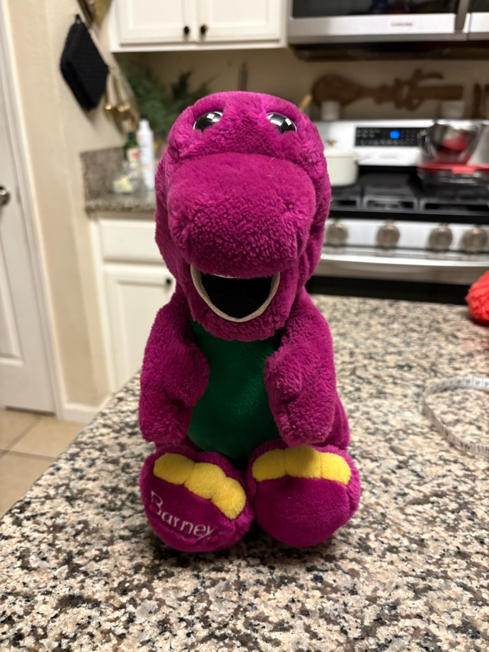 Vintage Original Dakin Barney the Dinosaur Plush 13” Lyons group 1992  Back Yard